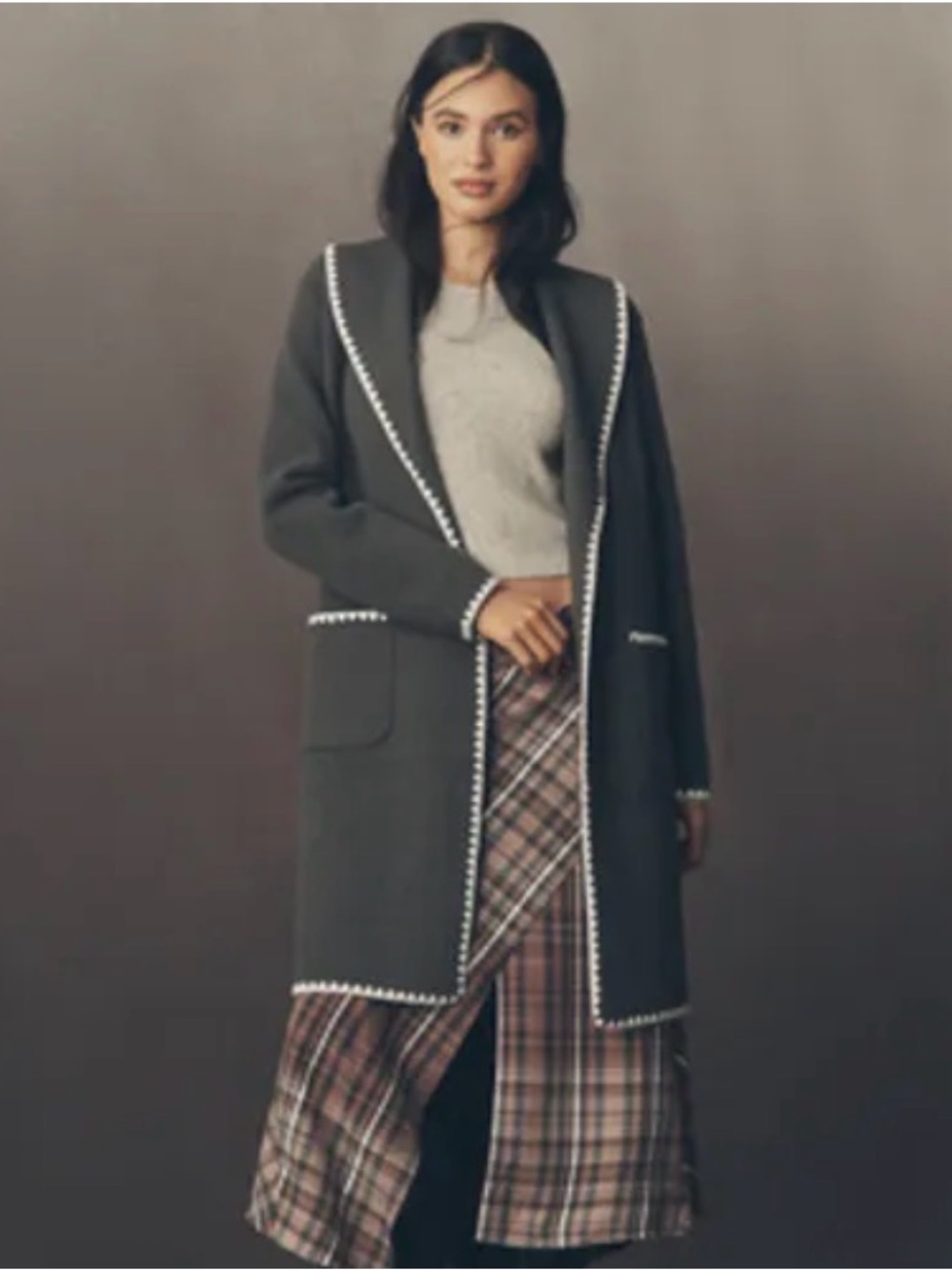 NVLT Whipstich wrap coat jacket
